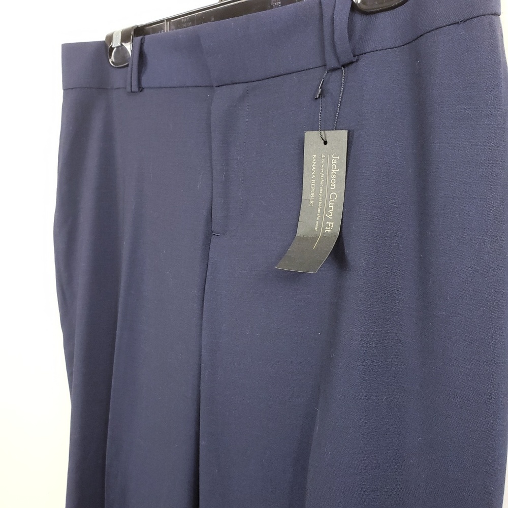 Banana Republic Navy Jackson Curvy Fit NWT 10 Long - Picture 4 of 8